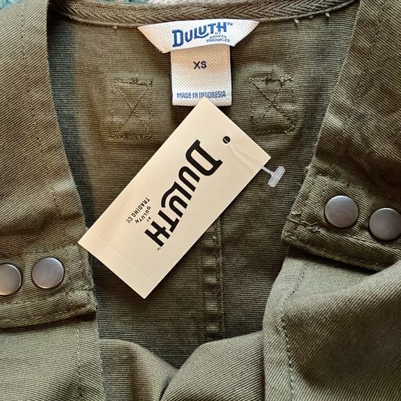 NEW Olive Green Women's DuluthFlex Fire Hose Apron Work Dress Size XS - Picture 5 of 8